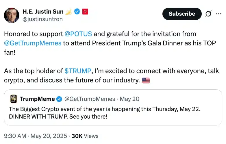 200 nhà đầu tư TRUMP coin chi 394 triệu USD: Lo ngại gì? - Tin Tức Bitcoin - Cập Nhật Tin Tức Coin Mới Nhất 24/7 2025 Justin Sun