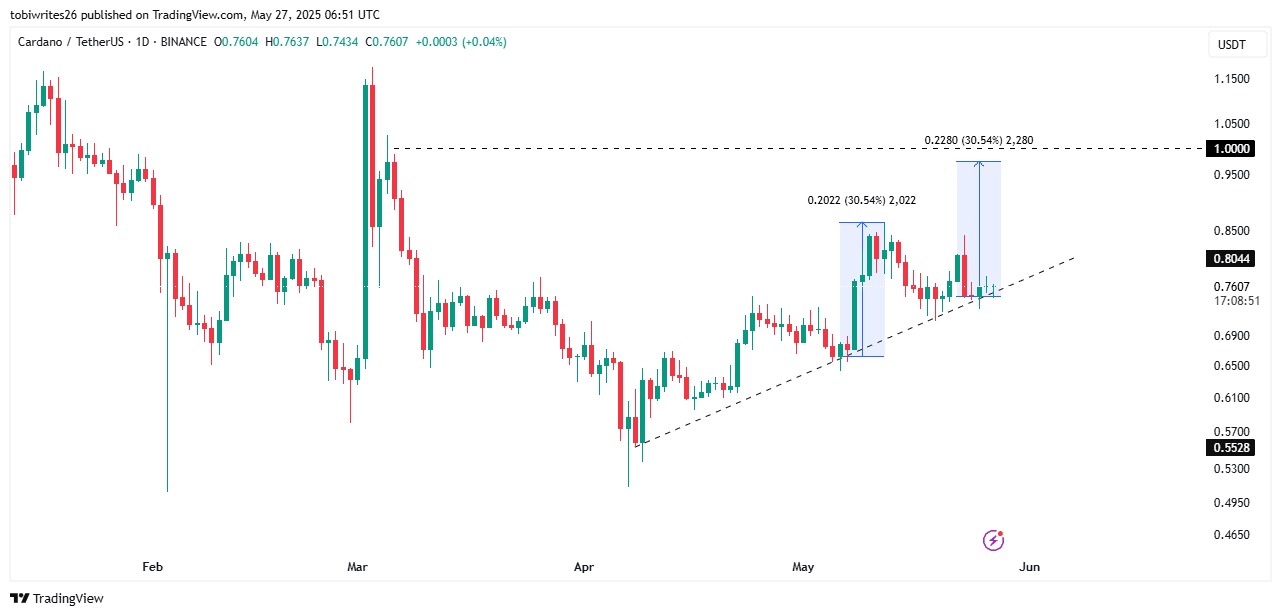 Cardano chững lại, tín hiệu tăng giá đến 1 USD? - Tin Tức Bitcoin - Cập Nhật Tin Tức Coin Mới Nhất 24/7 2025 Cardano chững lại, tín hiệu tăng giá đến 1 USD? - Tin Tức Bitcoin - Cập Nhật Tin Tức Coin Mới Nhất 24/7 2025