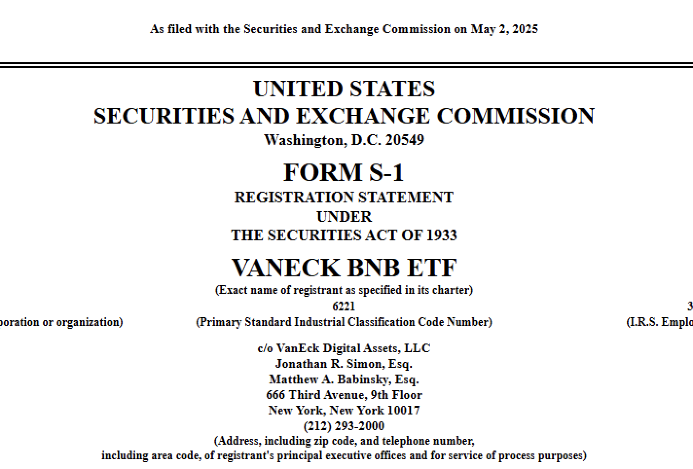 VanEck Tiến Bước: Đầu Tư ETF BNB Đầu Tiên Tại Hoa Kỳ - Tin Tức Bitcoin - Cập Nhật Tin Tức Coin Mới Nhất 24/7 2025 BNB