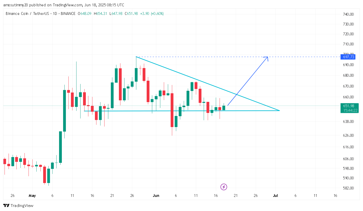 Binance giao dịch 384K USDT trên Tron: Dấu hiệu của xu hướng lớn hơn - Tin Tức Bitcoin - Cập Nhật Tin Tức Coin Mới Nhất 24/7 2025 Biểu đồ giá của BNB.