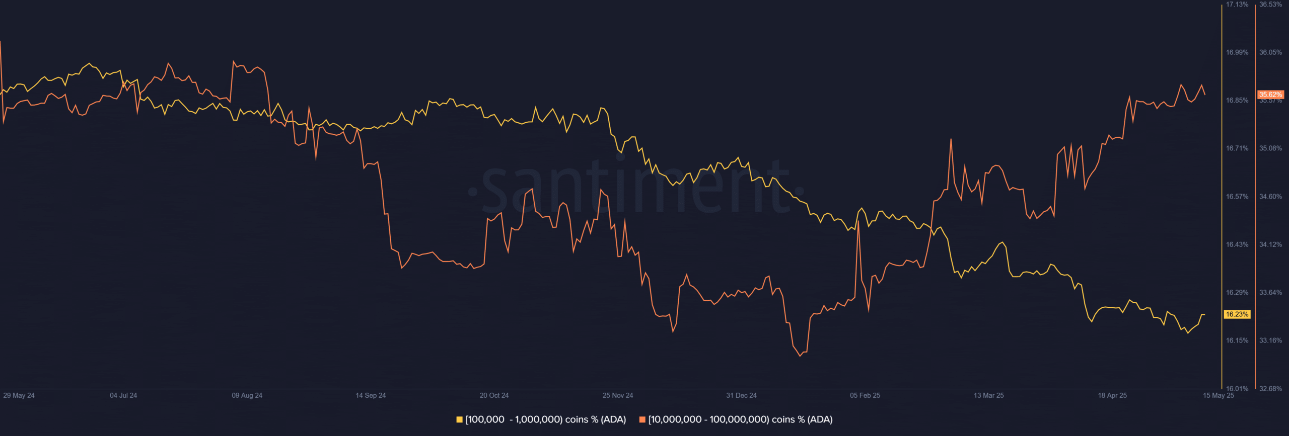 Cardano chạm mốc 1 USD: Nhà đầu tư có nên lo sợ sụp đổ? - Tin Tức Bitcoin - Cập Nhật Tin Tức Coin Mới Nhất 24/7 2025 ADA whales