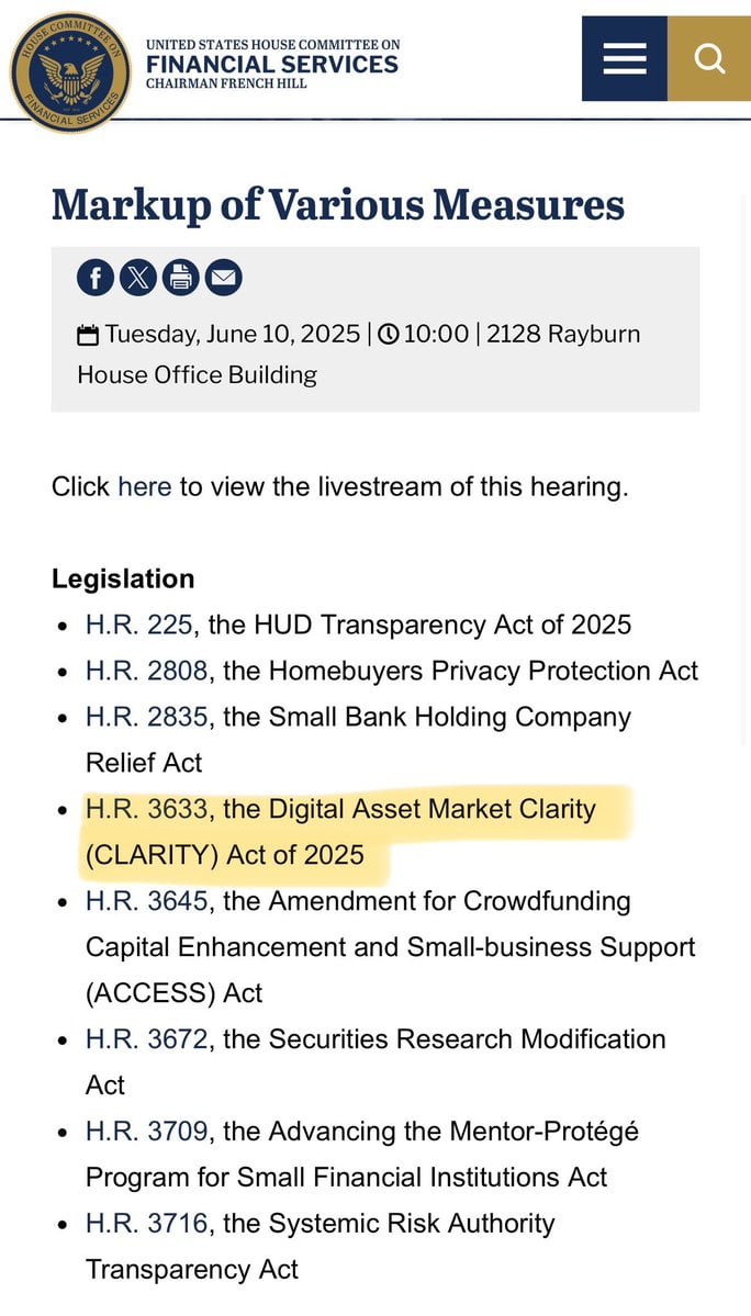 Luật CLARITY: Tác động sâu rộng đến tương lai tiền điện tử - Tin Tức Bitcoin - Cập Nhật Tin Tức Coin Mới Nhất 24/7 2025 CLARITY Act