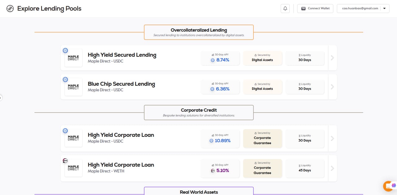 Maple Finance (SYRUP) là gì? Giao thức Borrowing và Lending dành cho tổ chức trên Binance có gì đặc biệt Các Pool Lending trên Maple