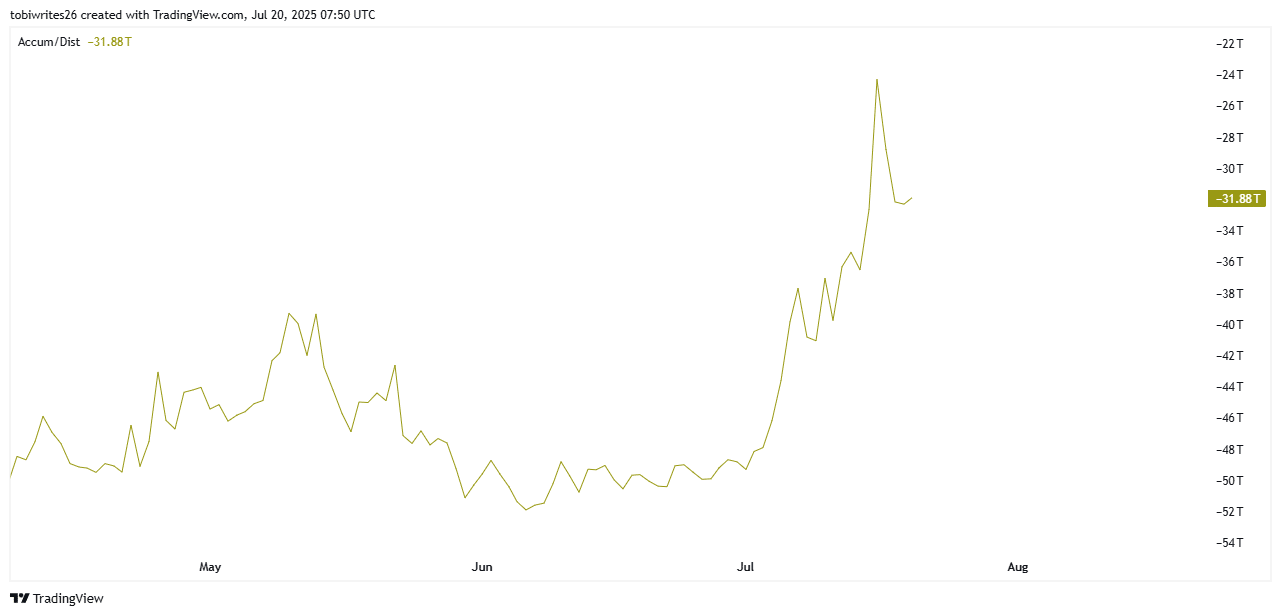 Biểu đồ phân phối của BONK