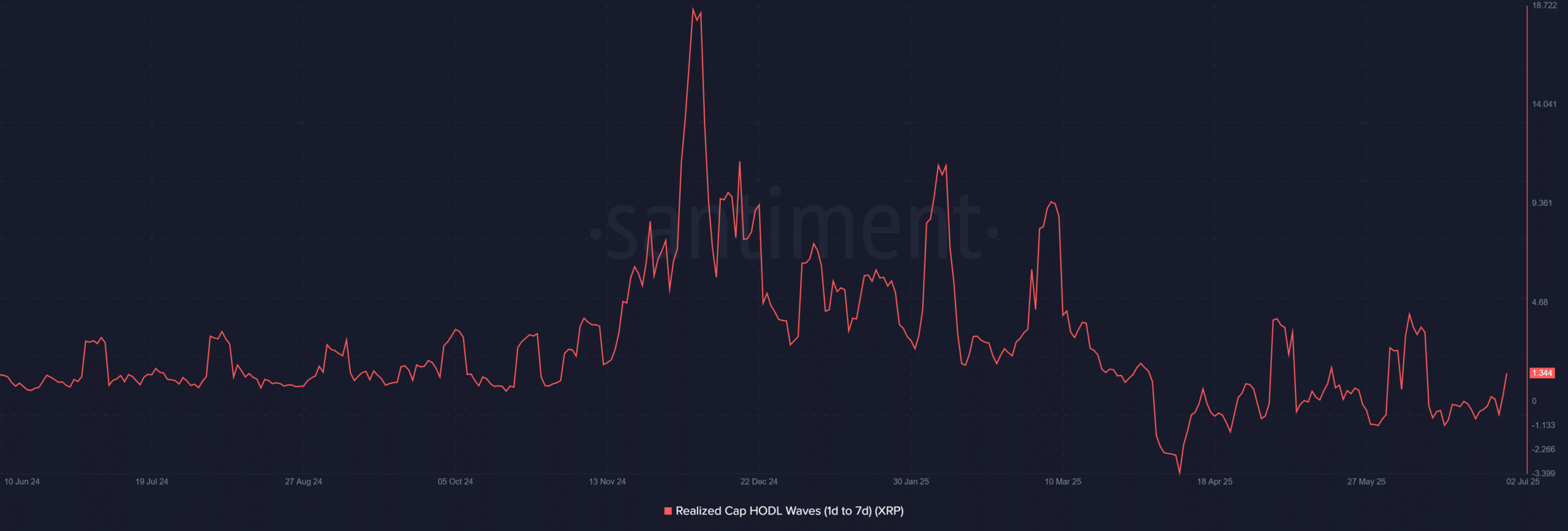 Biểu đồ sóng HODL XRP