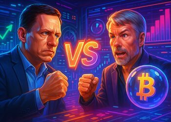 Peter Thiel vs Michael Saylor: cược hay bong bóng kho bạc crypto?