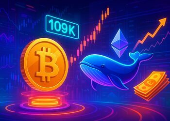 Bitcoin giữ USD 109K khi cá voi sang ETH, trái phiếu Anh tăng vọt