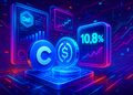 Sàn Coinbase tận dụng DeFi cho số dư USDC lợi suất tối đa 10,8%