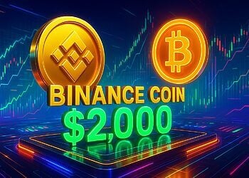 Binance Coin hướng mốc 2.000 USD nhờ lực đỡ từ Bitcoin