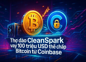 Thợ đào CleanSpark vay 100 triệu USD thế chấp Bitcoin từ Coinbase