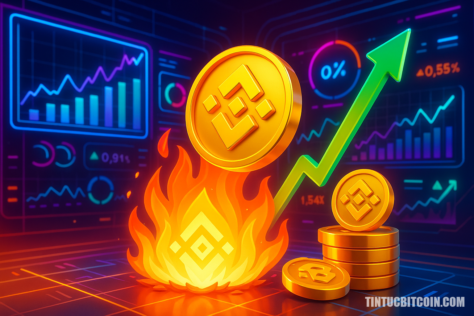 BNB Chain đốt 1,4 triệu BNB, liệu có đẩy BNB vượt 1,5K USD? - Tin Tức Bitcoin - Cập Nhật Tin Tức Coin Mới Nhất 24/7 2025 Công ty Binance đốt 1,4 triệu Token BNB, liệu có đẩy BNB vượt 1,5K USD?
