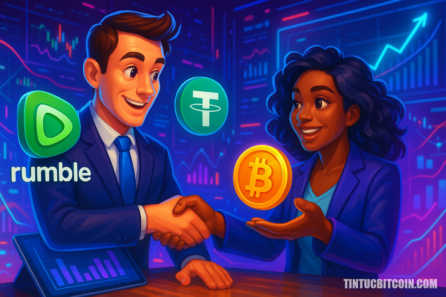 Công ty Rumble hợp tác Tether thêm tip Bitcoin cho nhà sáng tạo - Tin Tức Bitcoin - Cập Nhật Tin Tức Coin Mới Nhất 24/7 2025 Công ty Rumble hợp tác Tether thêm tip Bitcoin cho nhà sáng tạo