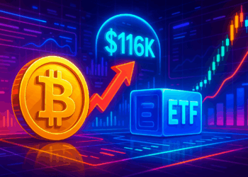 Bitcoin không vượt qua 116K USD vì áp lực chốt lời ngắn hạn