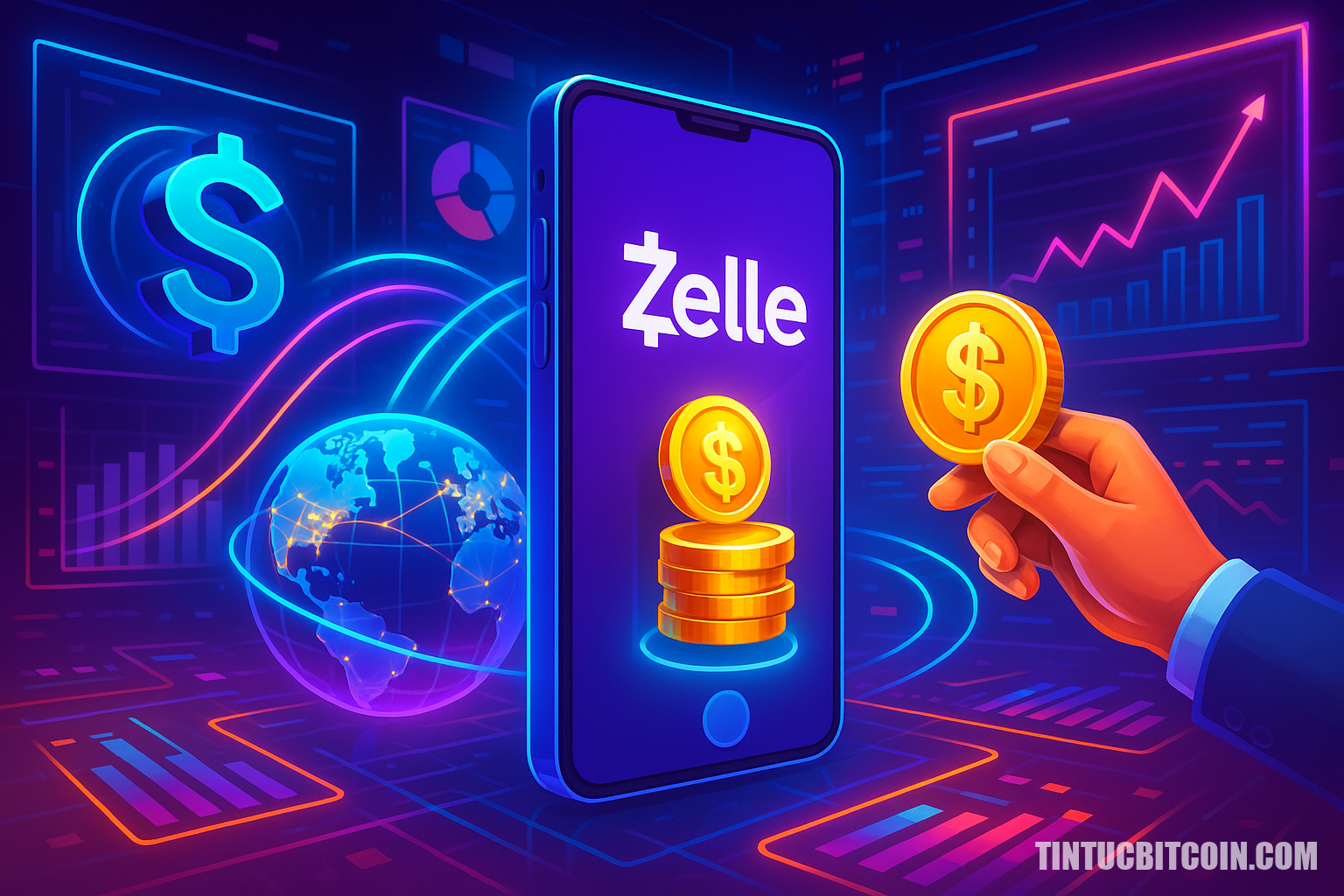 Nền tảng Zelle dùng stablecoin tăng tốc thanh toán xuyên biên giới - Tin Tức Bitcoin - Cập Nhật Tin Tức Coin Mới Nhất 24/7 2025 Nền tảng Zelle dùng stablecoin tăng tốc thanh toán xuyên biên giới