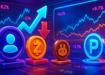 Thị trường crypto: mã thắng–thua tuần qua VIRTUAL, ZEC, CAKE, IP