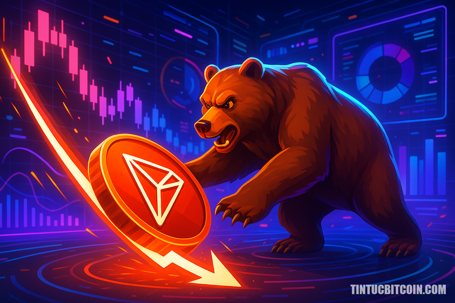 Giá TRX giảm xuống dưới vùng 0,3 USD. Vì sao? - Tin Tức Bitcoin - Cập Nhật Tin Tức Coin Mới Nhất 24/7 2025 Tron giảm dưới USD 0,3: Vì sao phe gấu TRX nhắm mức này tiếp theo?