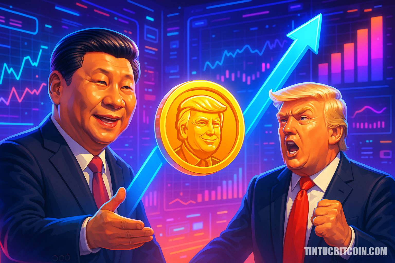 Xôn xao Xi–Trump nâng PolitiFi, memecoin Trump chính thức tăng 9% - Tin Tức Bitcoin - Cập Nhật Tin Tức Coin Mới Nhất 24/7 2025 Xôn xao Xi–Trump nâng PolitiFi, memecoin Trump chính thức tăng 9%