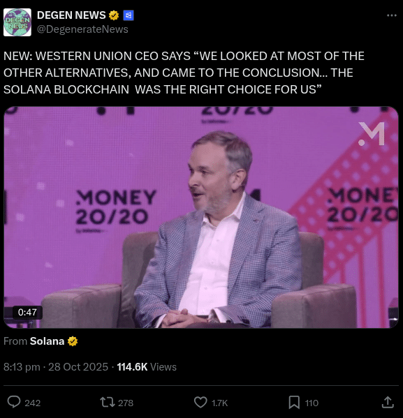 Visa và Western Union Bắt Tay Mở Rộng Stablecoin – Best Wallet Có Thể Là Cầu Nối Giữa Tài Chính Truyền Thống Và Web3 - Tin Tức Bitcoin - Cập Nhật Tin Tức Coin Mới Nhất 24/7 2025 Visa và Western Union Bắt Tay Mở Rộng Stablecoin – Best Wallet Có Thể Là Cầu Nối Giữa Tài Chính Truyền Thống Và Web3 - Tin Tức Bitcoin - Cập Nhật Tin Tức Coin Mới Nhất 24/7 2025