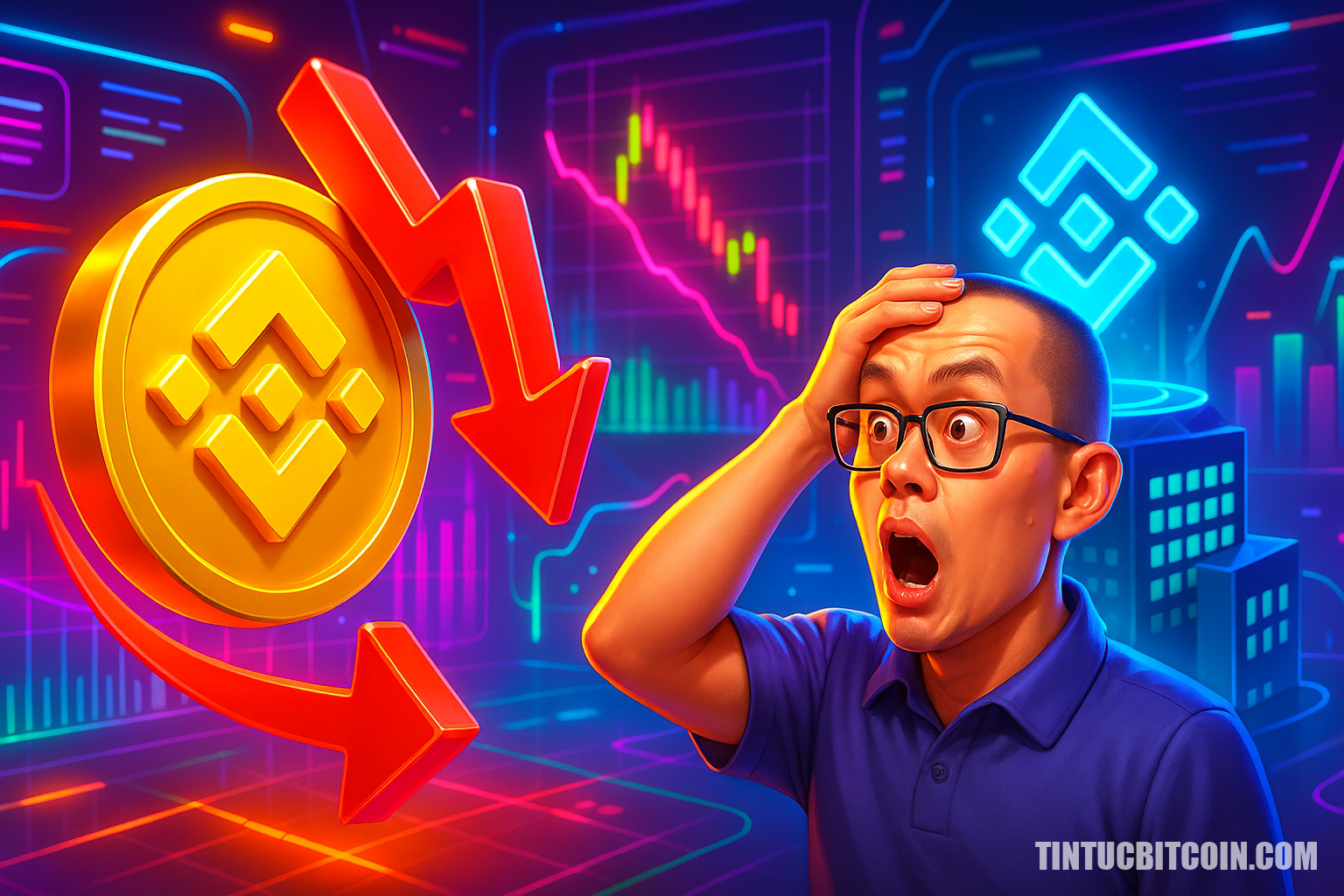 BNB giảm 10%, CZ bất ngờ trước ân xá, tác động tới Công ty Binance - Tin Tức Bitcoin - Cập Nhật Tin Tức Coin Mới Nhất 24/7 2025 BNB giảm 10%, CZ bất ngờ trước ân xá, tác động tới Công ty Binance