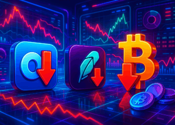 Cổ phiếu COIN, HOOD giảm hơn 10% – 3 dấu hiệu crypto có thể theo sau