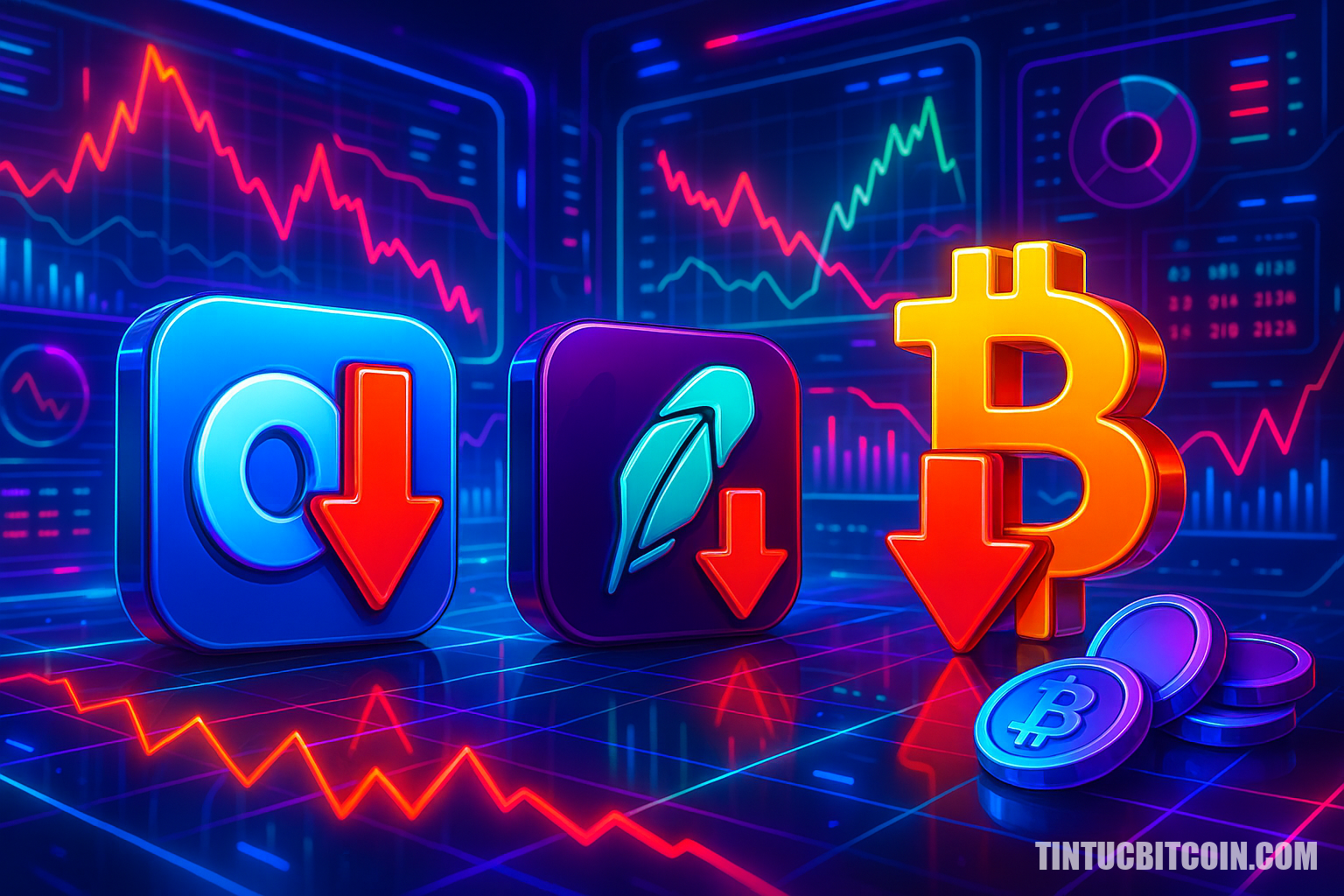 COIN & HOOD giảm hơn 10% – 3 dấu hiệu có thể theo sau - Tin Tức Bitcoin - Cập Nhật Tin Tức Coin Mới Nhất 24/7 2025 Cổ phiếu COIN, HOOD giảm hơn 10% – 3 dấu hiệu crypto có thể theo sau