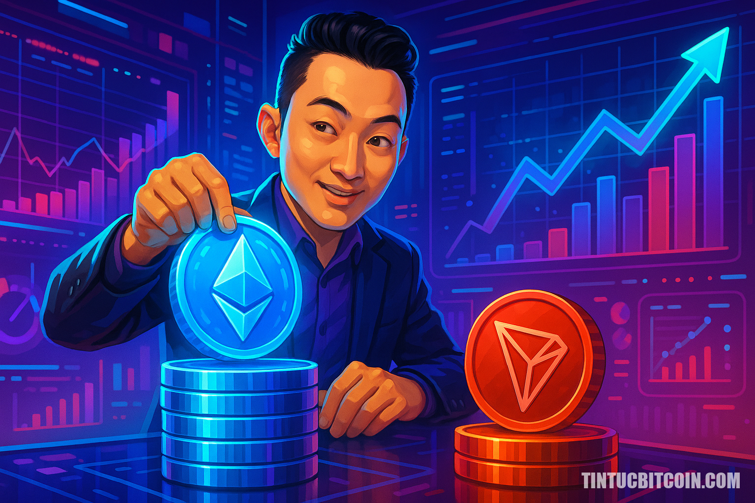 Doanh nhân Justin Sun stake 154 triệu USD ETH, nay giữ ETH vượt TRX - Tin Tức Bitcoin - Cập Nhật Tin Tức Coin Mới Nhất 24/7 2025 Doanh nhân Justin Sun stake 154 triệu USD ETH, nay giữ ETH vượt TRX