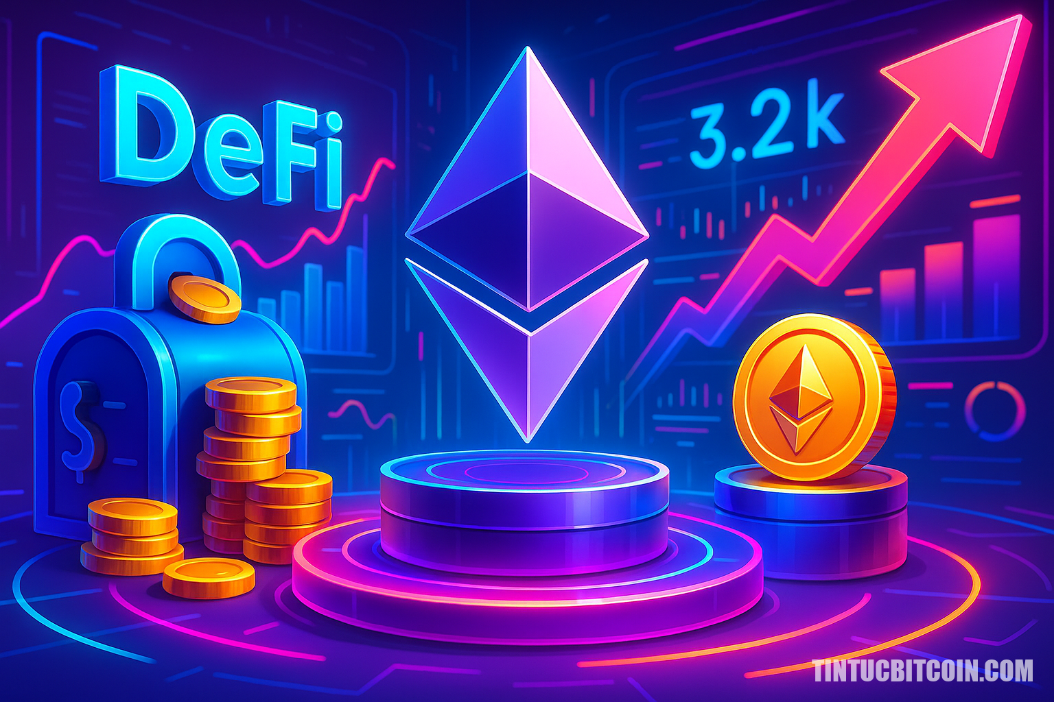Ethereum: DeFi rút 20 tỷ USD đẩy nhà đầu tư ETH sát mốc 3,2K - Tin Tức Bitcoin - Cập Nhật Tin Tức Coin Mới Nhất 24/7 2025 Ethereum: DeFi rút 20 tỷ USD đẩy nhà đầu tư ETH sát mốc 3,2K