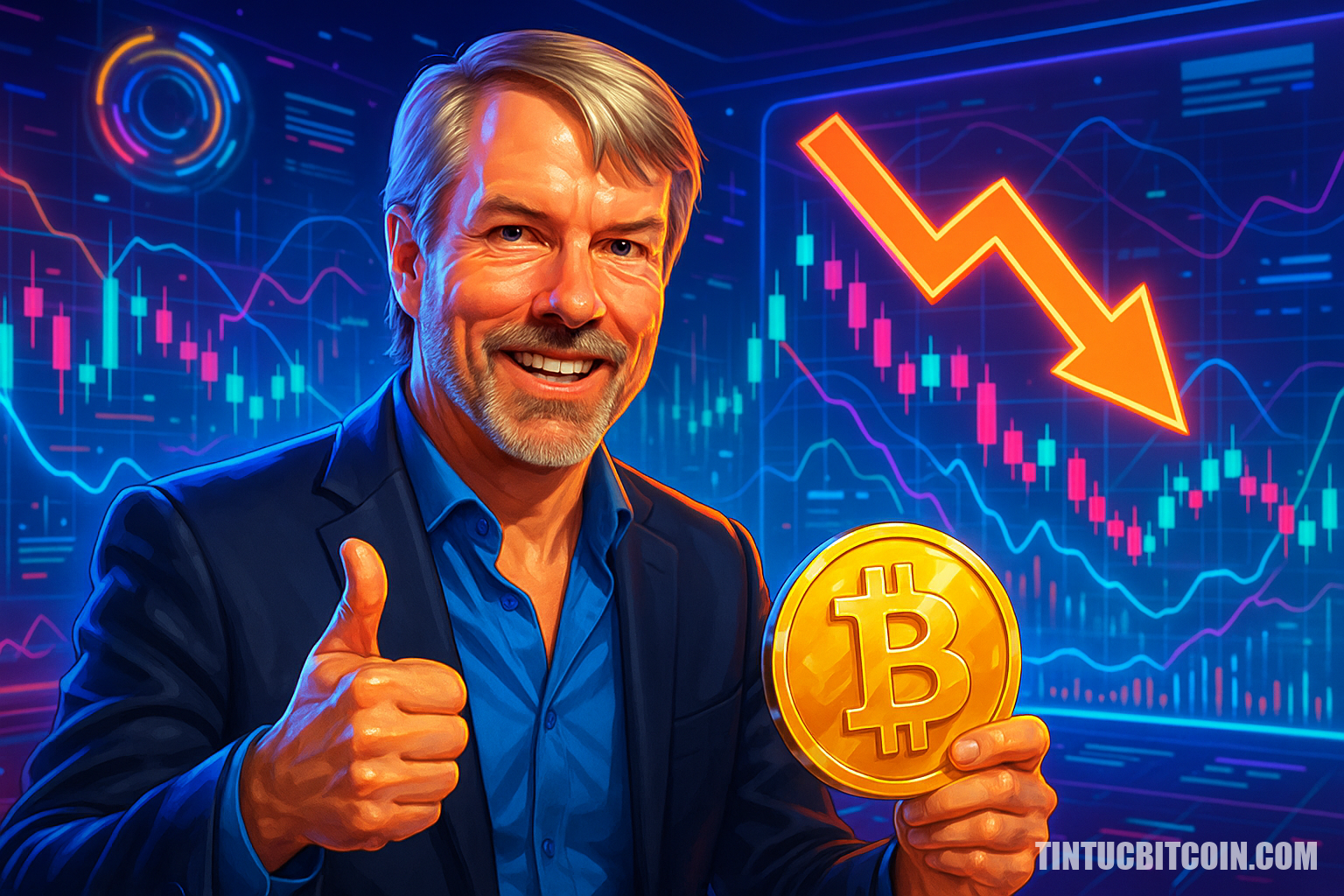 Michael Saylor tiết lộ: Giảm 30% của Bitcoin là tín hiệu lành mạnh - Tin Tức Bitcoin - Cập Nhật Tin Tức Coin Mới Nhất 24/7 2025 Michael Saylor tiết lộ: Giảm 30% của Bitcoin là tín hiệu lành mạnh