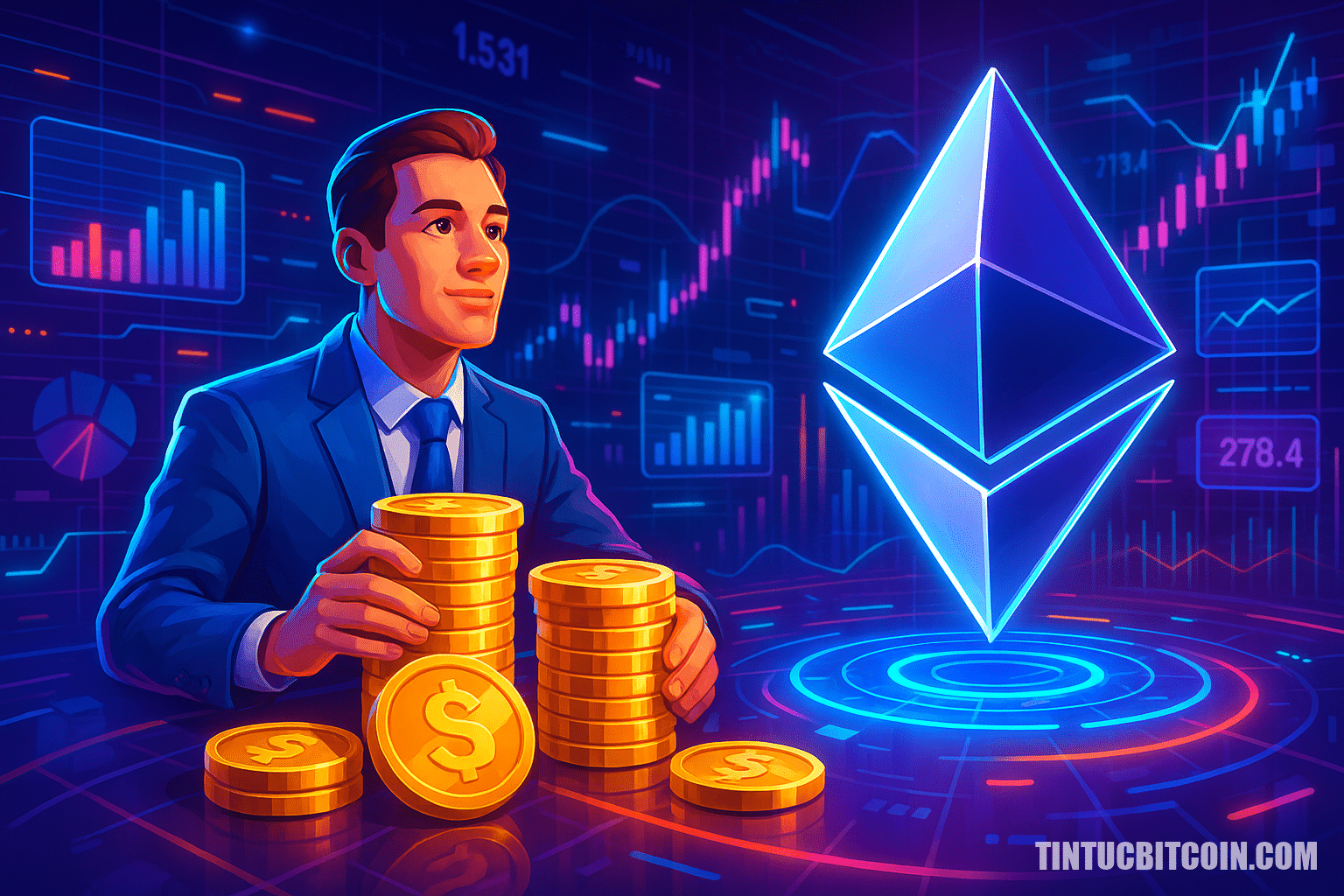 Nhà đầu tư gom 1,1 tỷ USD Ethereum trong 48 giờ – Đột phá ETH gần? - Tin Tức Bitcoin - Cập Nhật Tin Tức Coin Mới Nhất 24/7 2025 Nhà đầu tư gom 1,1 tỷ USD Ethereum trong 48 giờ – Đột phá ETH gần?