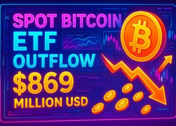 Spot Bitcoin ETF ghi nhận dòng tiền chảy ra đạt 869 triệu USD