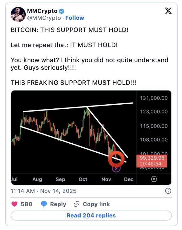 Bitcoin giảm dưới 100.000 USD, trong khi dự án Layer-2 Bitcoin Hyper ghi nhận dòng vốn tăng sau mốc 27 triệu USD - Tin Tức Bitcoin - Cập Nhật Tin Tức Coin Mới Nhất 24/7 2025