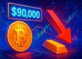 Bitcoin bị từ chối lại ở 90.000 USD, tương quan vàng âm