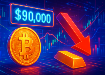 Bitcoin bị từ chối lại ở 90.000 USD, tương quan vàng âm