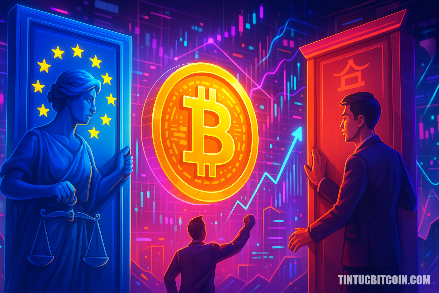 Châu Âu mở cửa, châu Á siết chặt: kết cục nào cho crypto? - Tin Tức Bitcoin - Cập Nhật Tin Tức Coin Mới Nhất 24/7 2025 Châu Âu mở cửa, châu Á siết chặt: kết cục nào cho crypto?