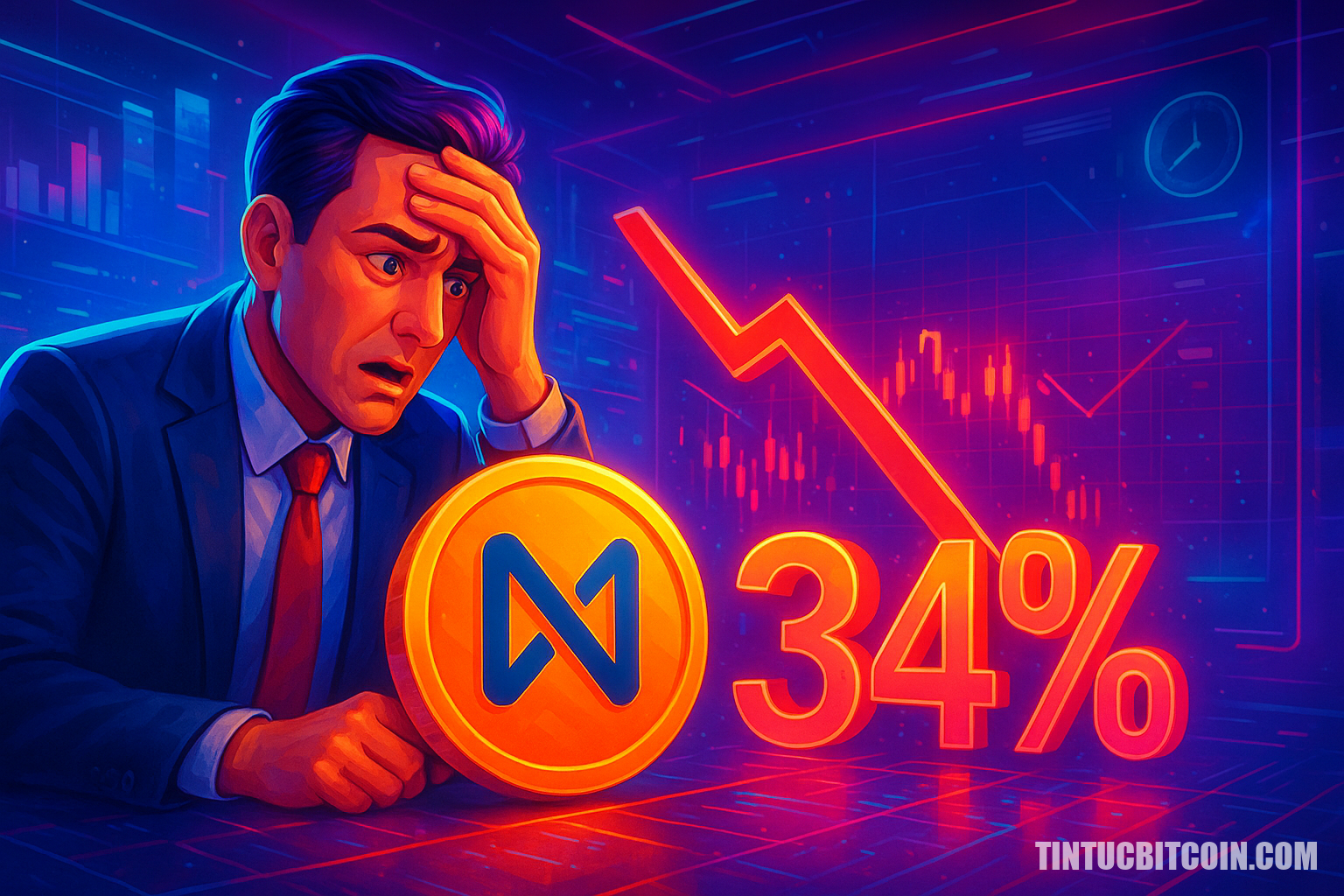 Nhà đầu tư đối mặt rủi ro NEAR giảm thêm 34% giá - Tin Tức Bitcoin - Cập Nhật Tin Tức Coin Mới Nhất 24/7 2025 Nhà đầu tư đối mặt rủi ro NEAR giảm thêm 34% giá
