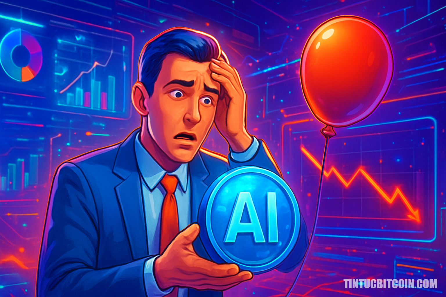 Nhà đầu tư lo bong bóng khi token AI giảm sâu sau phân kỳ chính? - Tin Tức Bitcoin - Cập Nhật Tin Tức Coin Mới Nhất 24/7 2025 Nhà đầu tư lo bong bóng khi token AI giảm sâu sau phân kỳ chính?