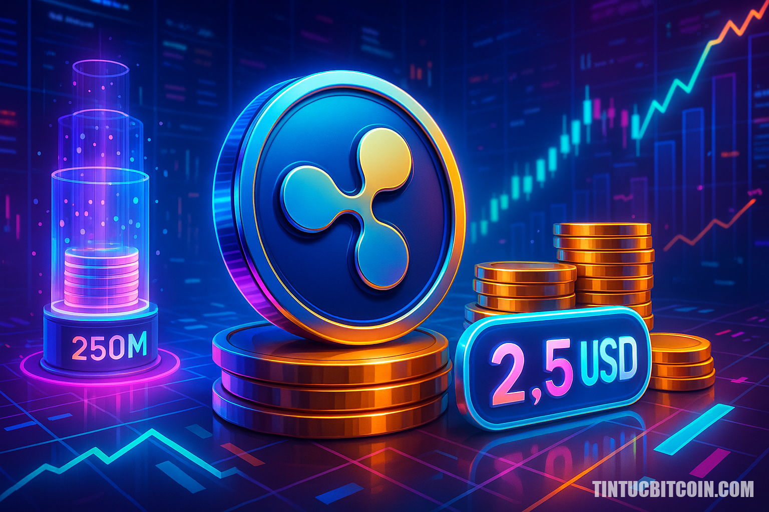 Ripple chuyển 250 triệu XRP, thiếu nguồn cung có đẩy giá 2,5 USD? - Tin Tức Bitcoin - Cập Nhật Tin Tức Coin Mới Nhất 24/7 2025 Ripple chuyển 250 triệu XRP, thiếu nguồn cung có đẩy giá 2,5 USD?