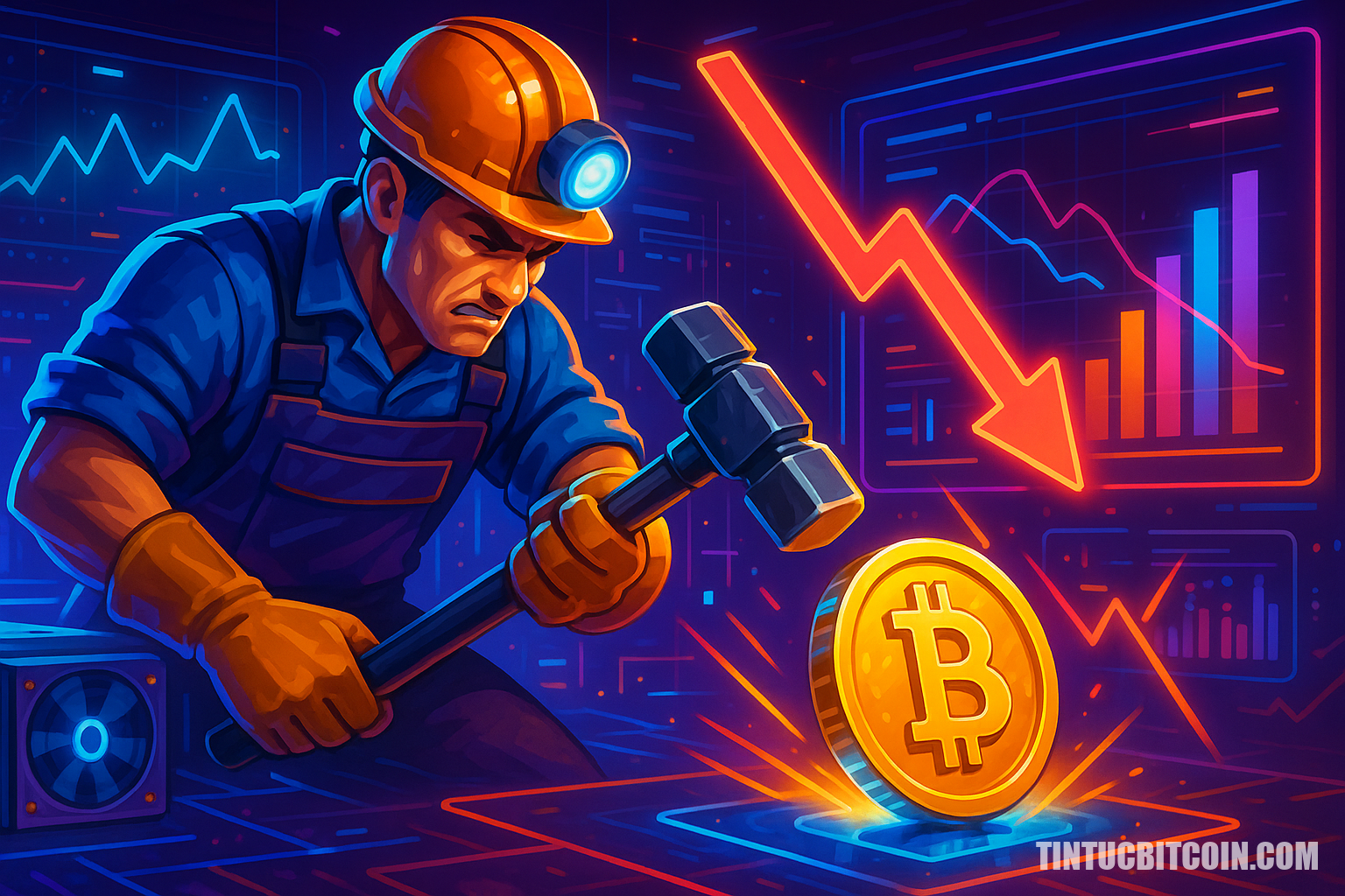 Thợ đào Bitcoin giảm doanh thu 11%, liệu sắp đầu hàng? - Tin Tức Bitcoin - Cập Nhật Tin Tức Coin Mới Nhất 24/7 2025 Thợ đào Bitcoin giảm doanh thu 11%, liệu sắp đầu hàng?