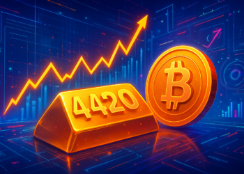 Vàng lập đỉnh 4.420 USD, tác động đến sức hút dài hạn của Bitcoin