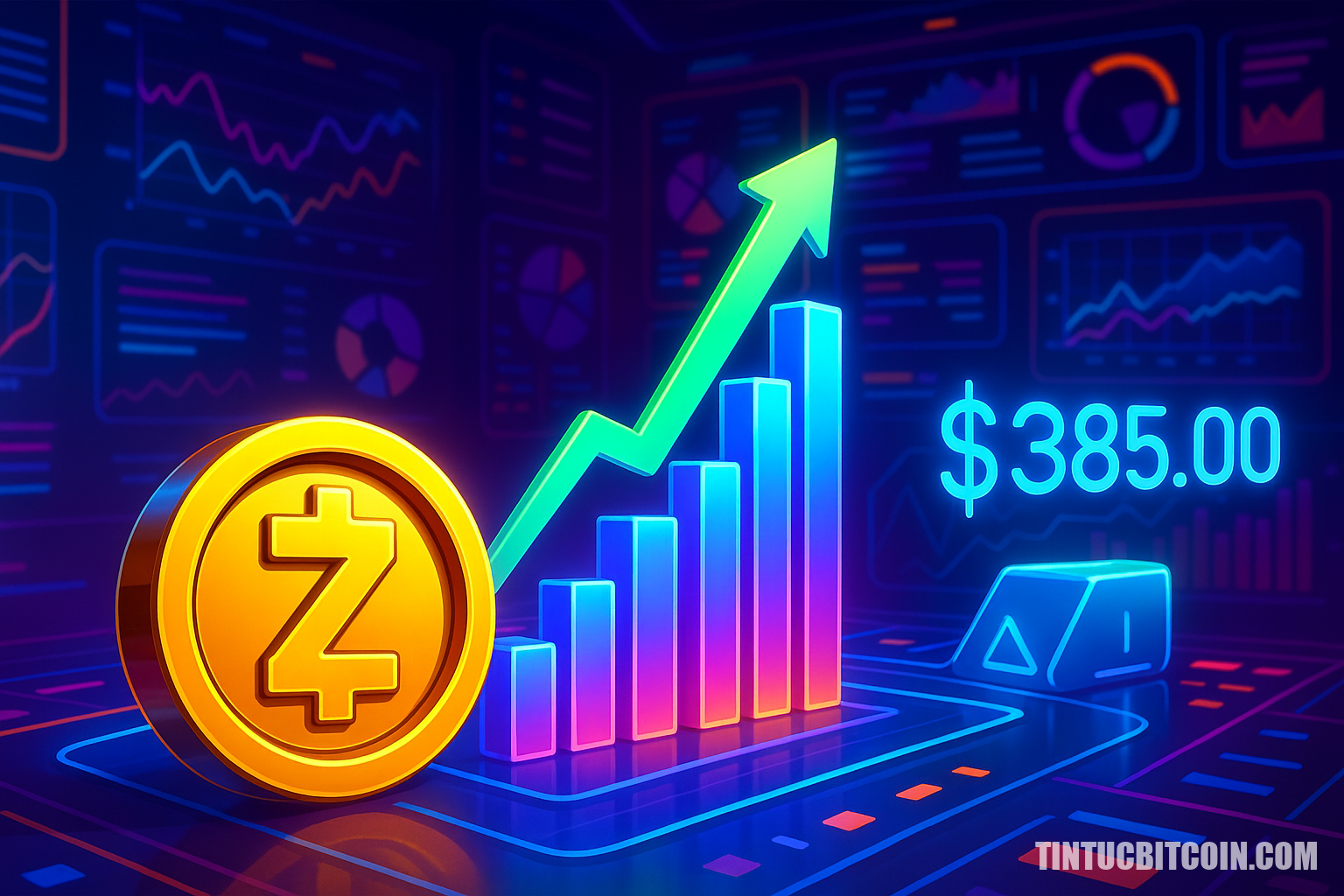 Zcash tăng 16%, thanh khoản cảnh báo: ZEC vượt 385 USD? - Tin Tức Bitcoin - Cập Nhật Tin Tức Coin Mới Nhất 24/7 2025 Zcash tăng 16%, thanh khoản cảnh báo: ZEC vượt 385 USD?
