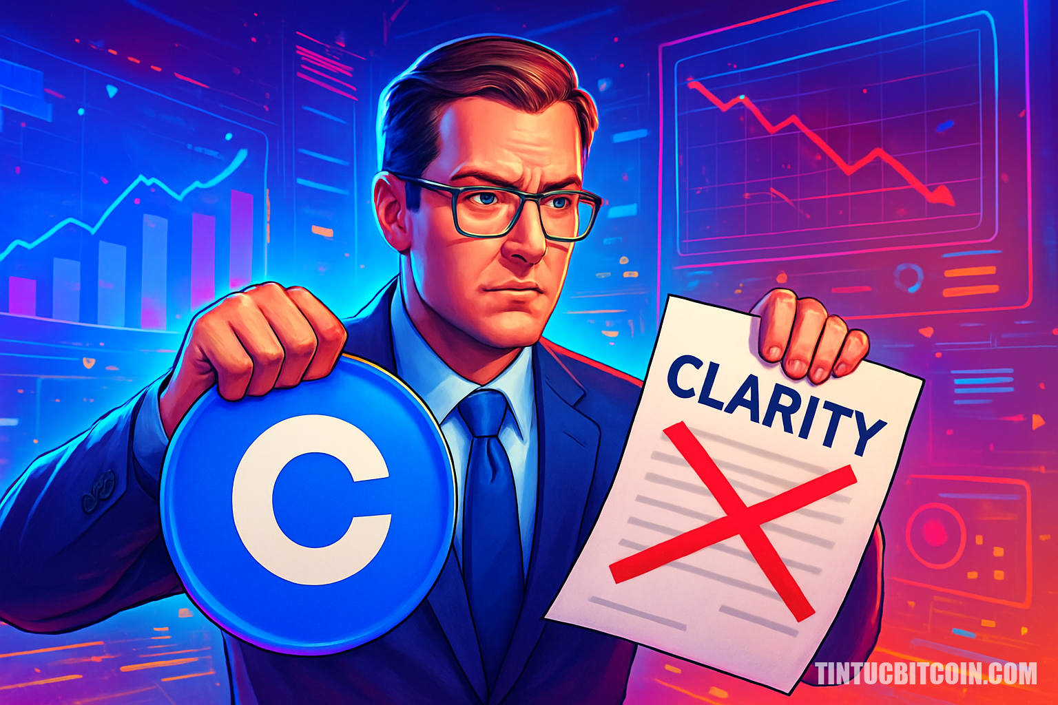 CEO Coinbase rút ủng hộ Đạo luật CLARITY vì quá nhiều vấn đề - Tin Tức Bitcoin - Cập Nhật Tin Tức Coin Mới Nhất 24/7 2026 CEO Coinbase rút ủng hộ Đạo luật CLARITY vì quá nhiều vấn đề