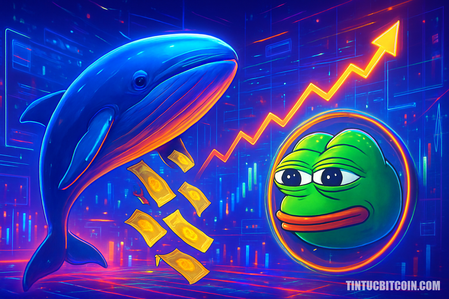Cá voi xả 3 triệu USD tác động thế nào đến giá PEPE? - Tin Tức Bitcoin - Cập Nhật Tin Tức Coin Mới Nhất 24/7 2026 Cá voi xả 3 triệu USD tác động thế nào đến giá PEPE?