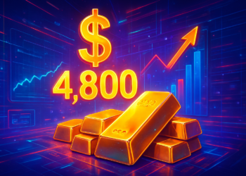 Giá vàng giao ngay vượt 4.800 USD, lập kỷ lục lịch sử