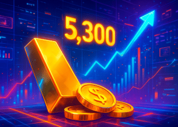 Giá vàng vượt mốc 5.300 USD giữa xu hướng tăng ổn định