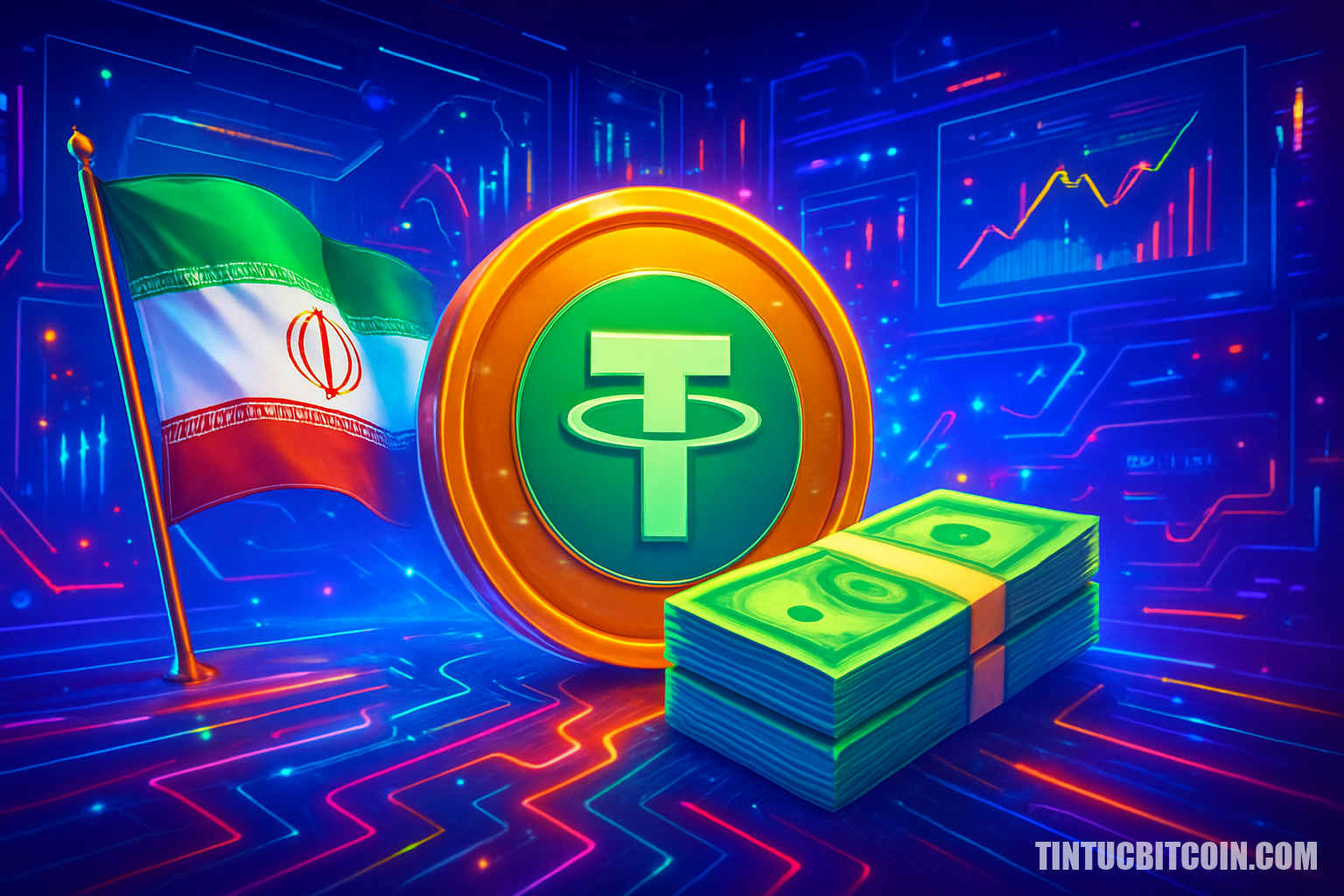 Iran đặt cược 507 triệu USD vào USDT để cứu đồng tiền lao dốc - Tin Tức Bitcoin - Cập Nhật Tin Tức Coin Mới Nhất 24/7 2026 Iran đặt cược 507 triệu USD vào USDT để cứu đồng tiền lao dốc