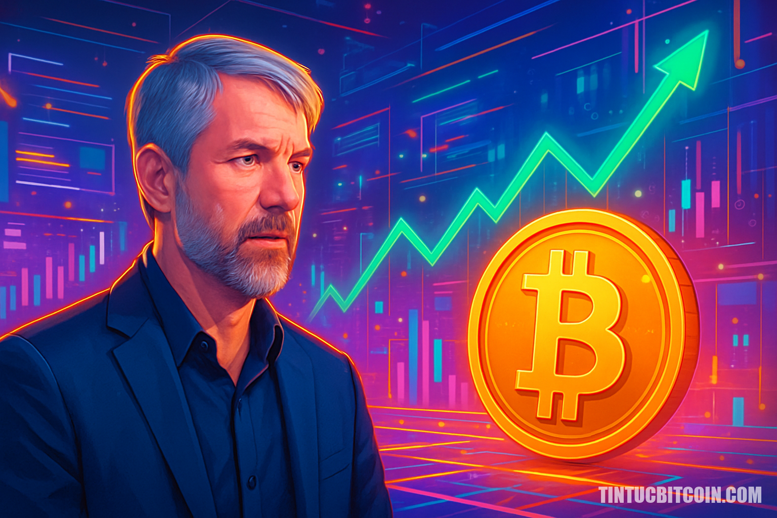 Michael Saylor úp mở mua thêm Bitcoin trong năm 2026 - Tin Tức Bitcoin - Cập Nhật Tin Tức Coin Mới Nhất 24/7 2026 Michael Saylor úp mở mua thêm Bitcoin trong năm 2026