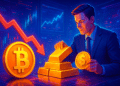 Nhà đầu tư đổ vào vàng lên đỉnh mới khi Bitcoin giảm giá