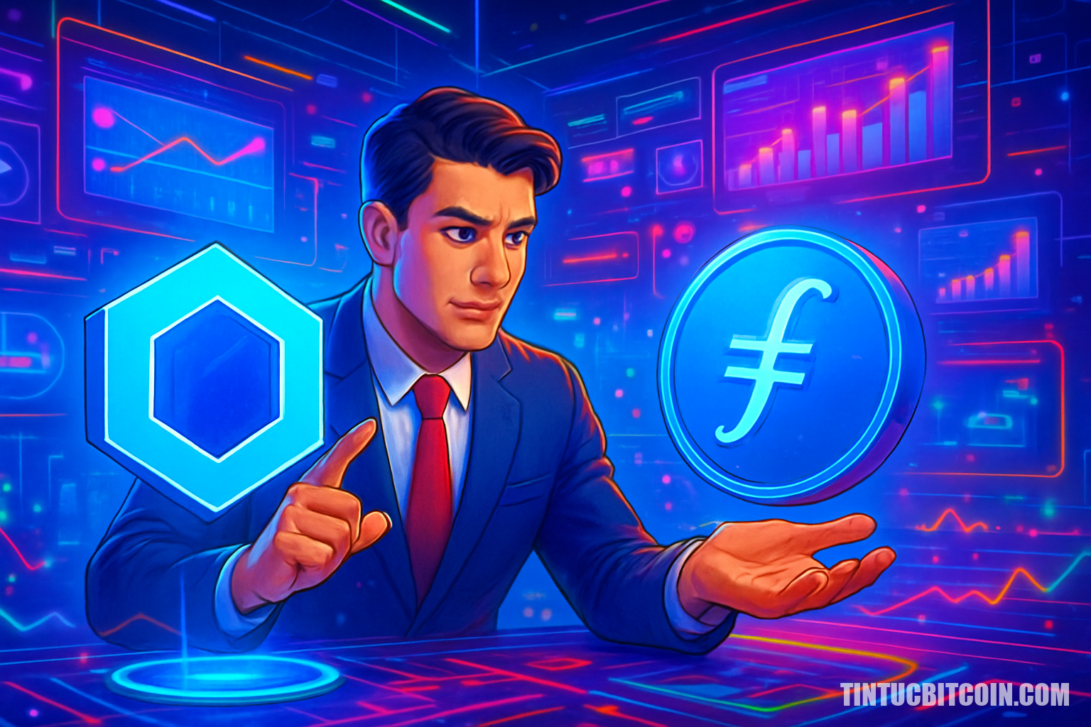 Nhà đầu tư so sánh Chainlink và Filecoin: token AI nào mạnh hơn Q1/2026? - Tin Tức Bitcoin - Cập Nhật Tin Tức Coin Mới Nhất 24/7 2026 Nhà đầu tư so sánh Chainlink và Filecoin: token AI nào mạnh hơn Q1/2026?