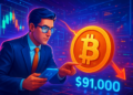 Nhà đầu tư spot âm thầm chi phối khi Bitcoin lùi về 91.000 USD