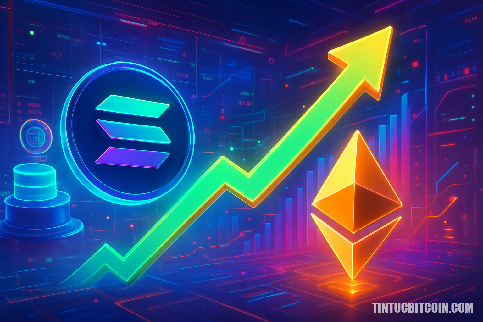 Solana vượt Ethereum nhờ staking và đà tăng thị trường - Tin Tức Bitcoin - Cập Nhật Tin Tức Coin Mới Nhất 24/7 2026 Solana vượt Ethereum nhờ staking và đà tăng thị trường